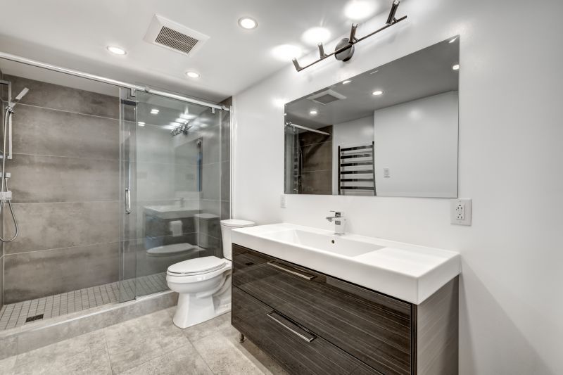 Bathroom with Built-In Shelves