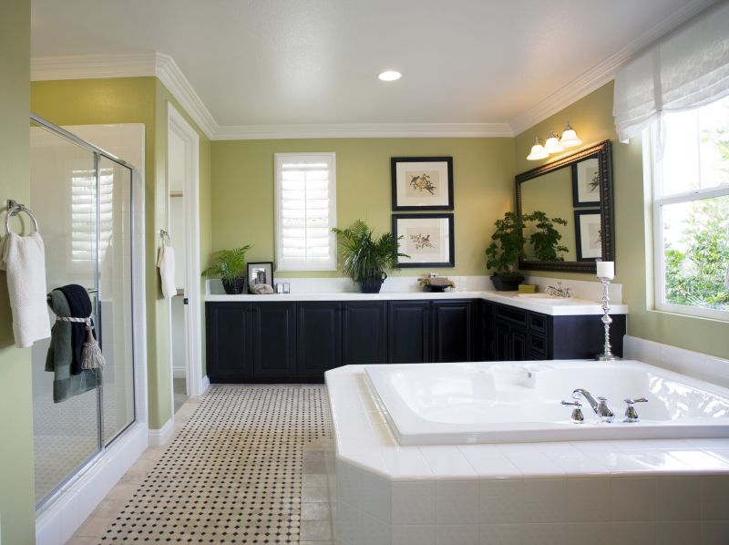 Spacious Tub and Shower Combo